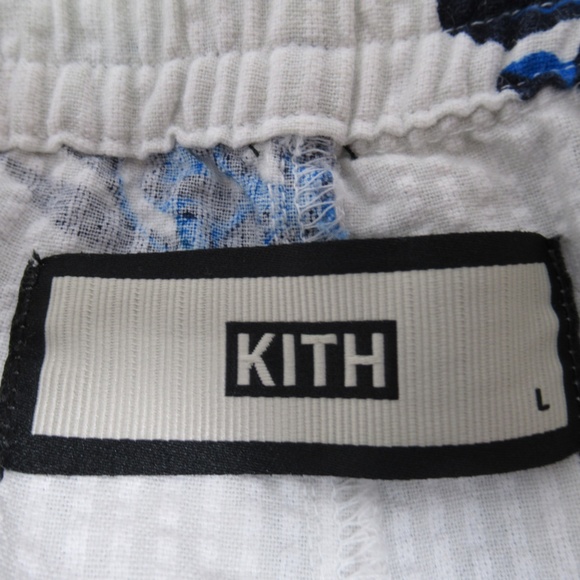 Kith Men's Floral Seersucker Stryker Pant Grey / White Size L KH6155 Summer 2018 - Picture 9 of 12